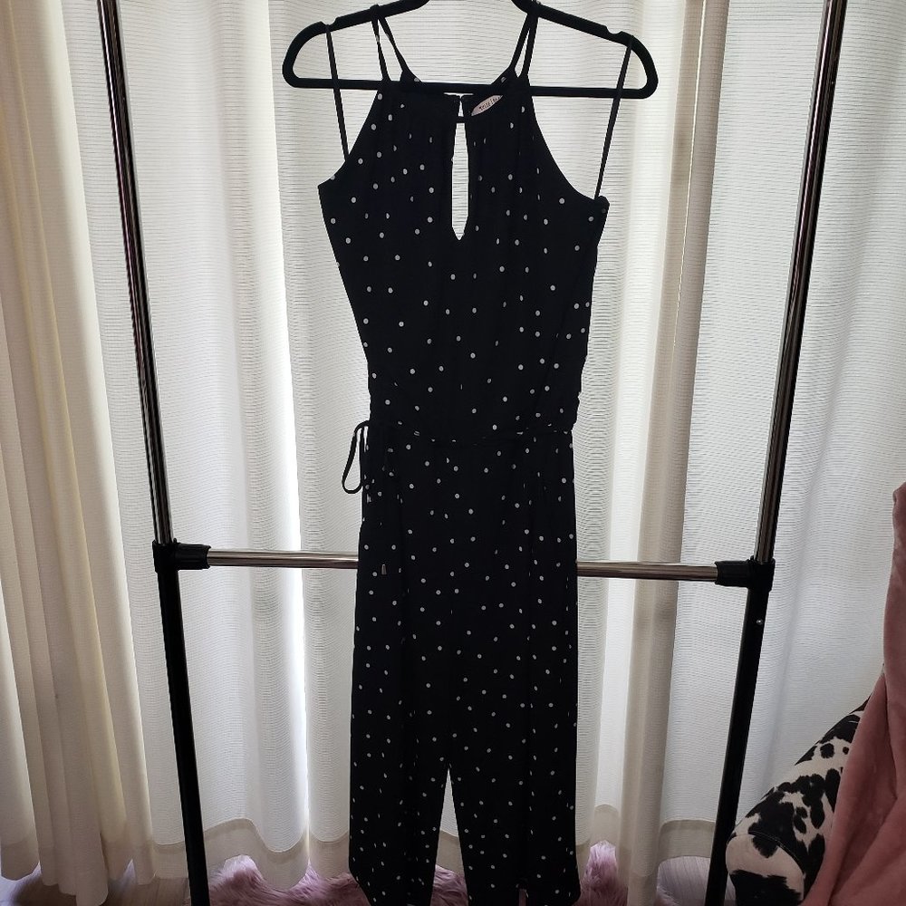 White House Black Market PolkaDot Jumpsuit- Small